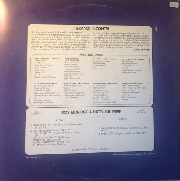 Roy Eldridge & Dizzy Gillespie : Roy Eldridge & Dizzy Gillespie (LP)