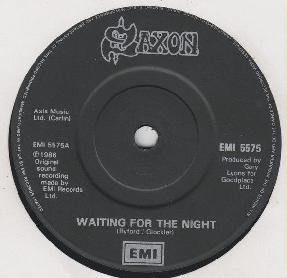 Saxon : Waiting For The Night (7", Single)