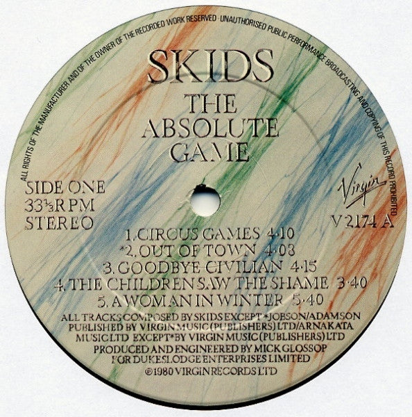 Skids : The Absolute Game (LP, Album, Emb)