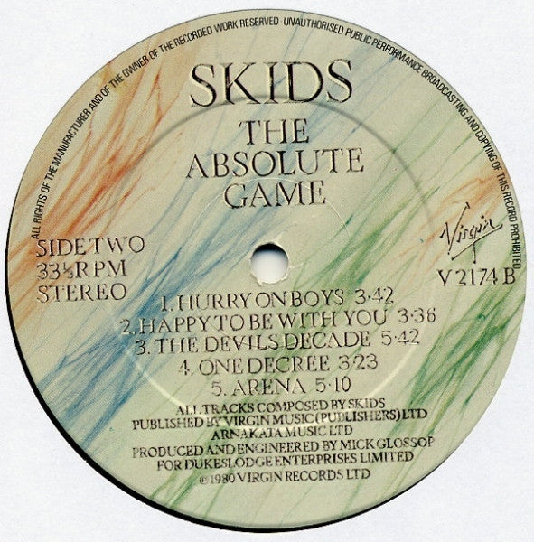 Skids : The Absolute Game (LP, Album, Emb)