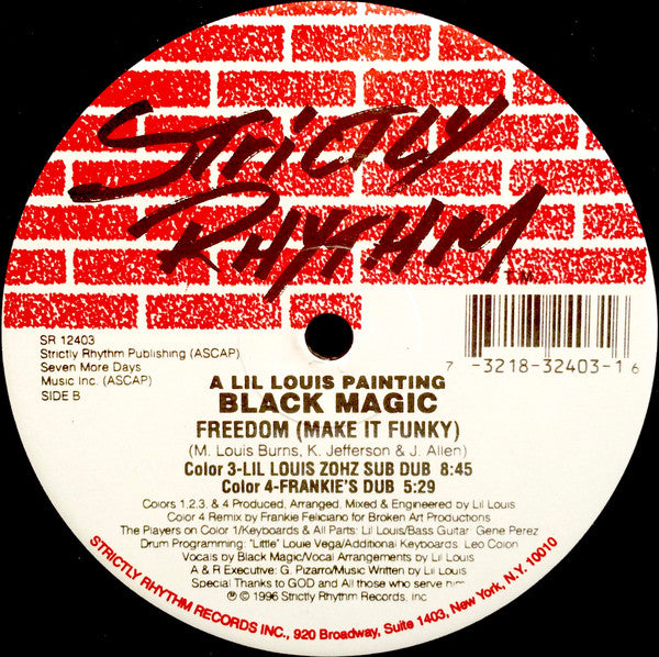 Black Magic : Freedom (Make It Funky) (12")