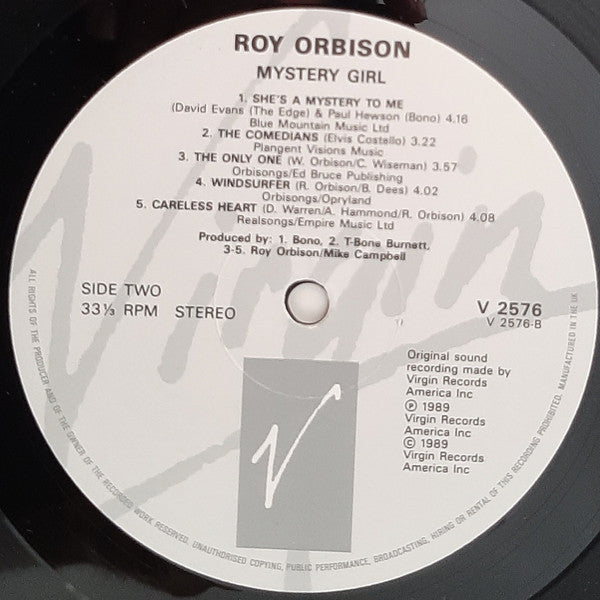 Roy Orbison : Mystery Girl (LP, Album, Gat)