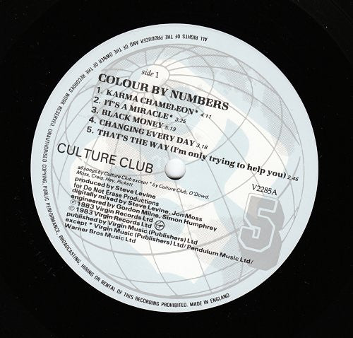 Culture Club : Colour By Numbers (LP, Album)