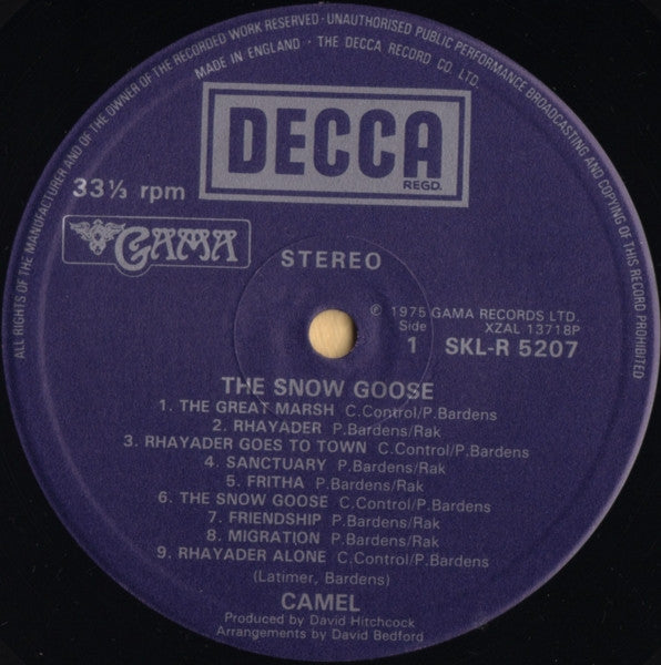 Camel : The Snow Goose (LP, Album)