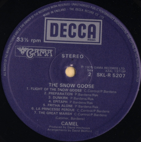 Camel : The Snow Goose (LP, Album)