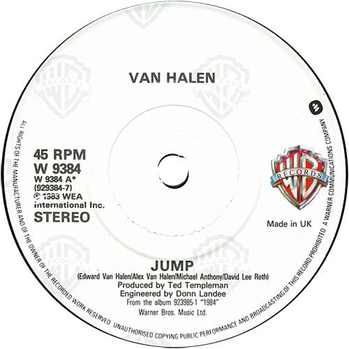 Van Halen : Jump! (7", Single, EMI)