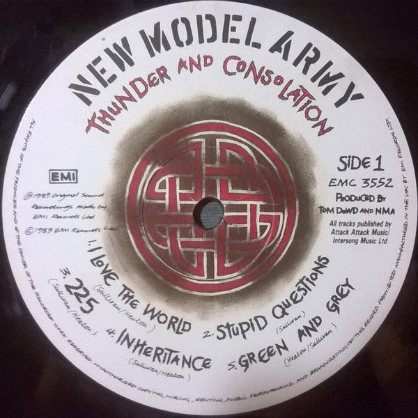 New Model Army : Thunder And Consolation (LP, Album, Gat)