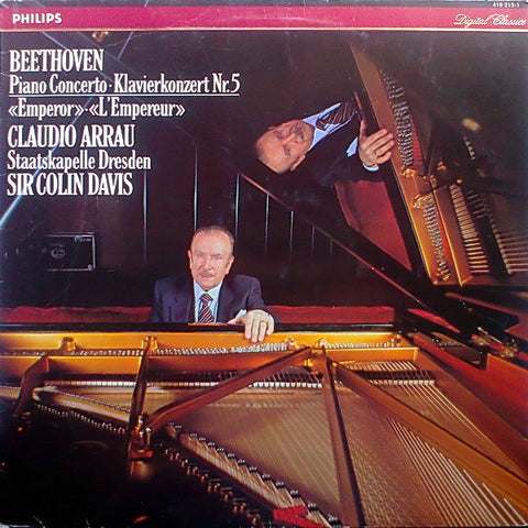 Beethoven*, Sir Colin Davis, Dresden State Orchestra*, Claudio Arrau : Piano Concerto No.5 In E Flat, Op. 73 "Emperor" (LP, Album)