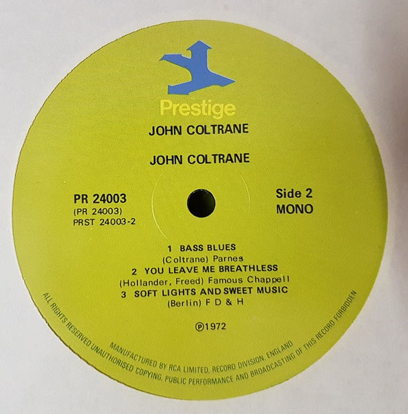 John Coltrane : John Coltrane (2xLP, Comp, Mono, RM)