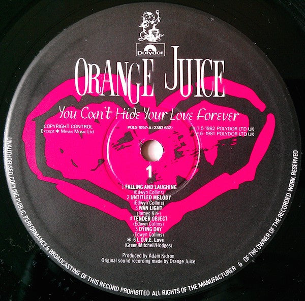 Orange Juice (3) : You Can't Hide Your Love Forever (LP, Album)