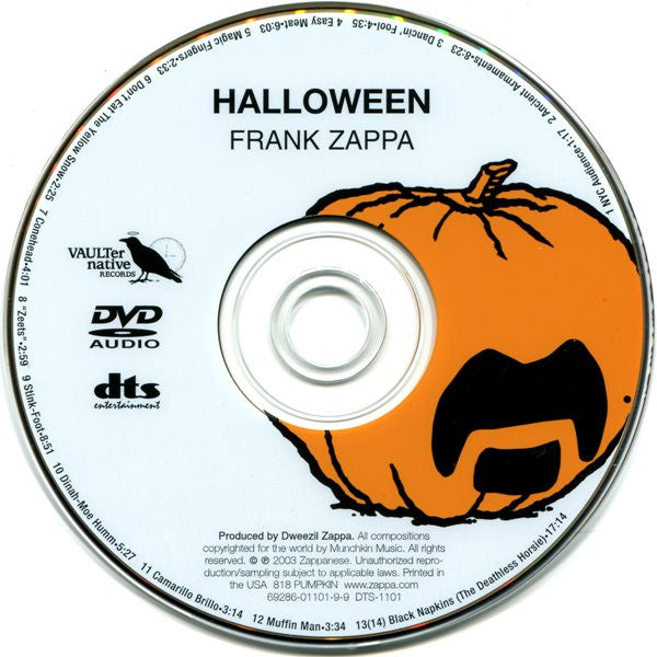 Frank Zappa : Halloween (DVD-V, Album, Multichannel, NTSC)