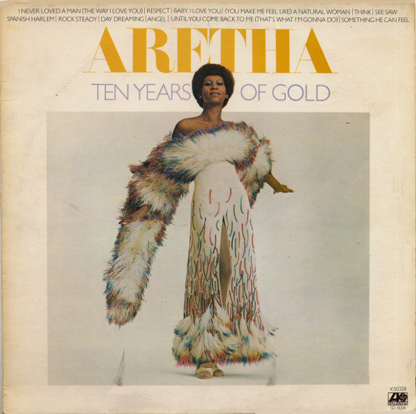 Aretha Franklin : Ten Years Of Gold (LP, Comp)