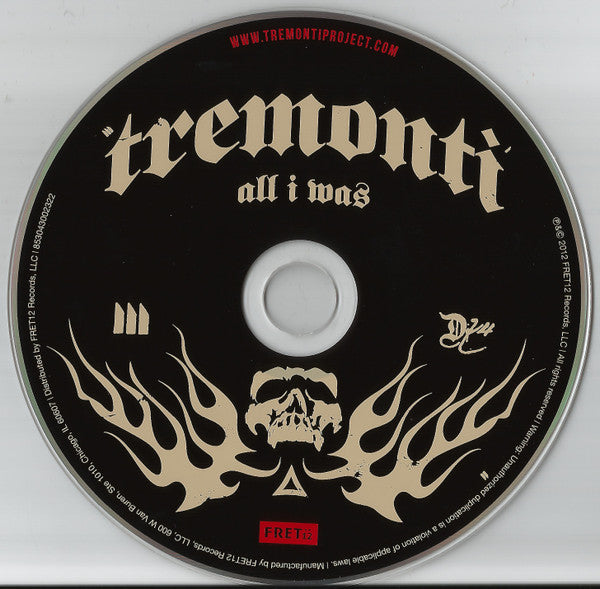 Tremonti : All I Was (CD, Album)