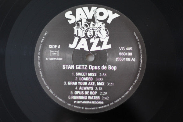 Stan Getz : Opus De Bop (LP, Comp, RE)