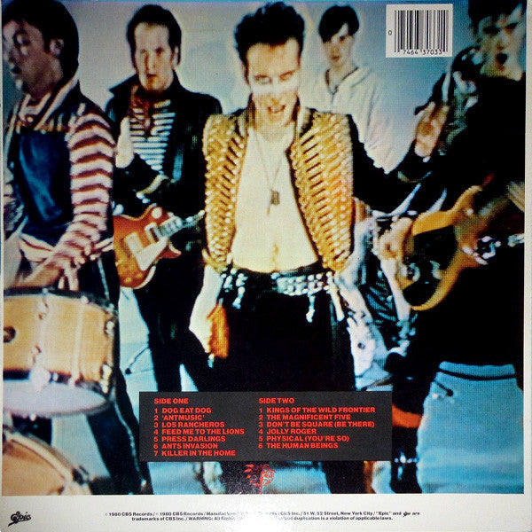 Adam And The Ants : Kings Of The Wild Frontier (LP, Album, Pit)