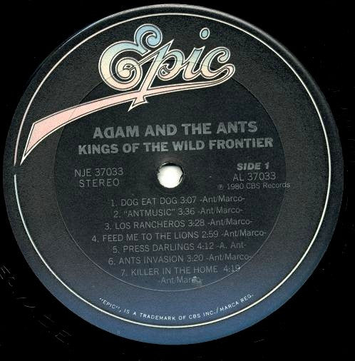 Adam And The Ants : Kings Of The Wild Frontier (LP, Album, Pit)