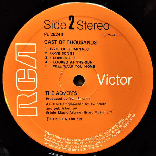 The Adverts : Cast Of Thousands (LP, Album)