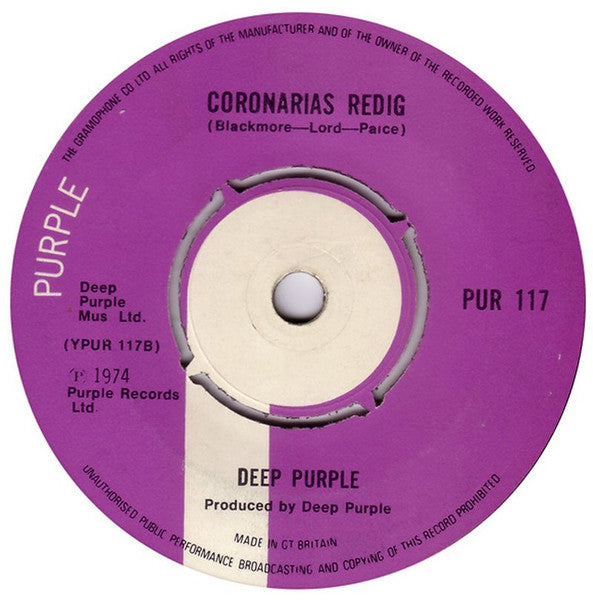 Deep Purple : Might Just Take Your Life (7", Single)