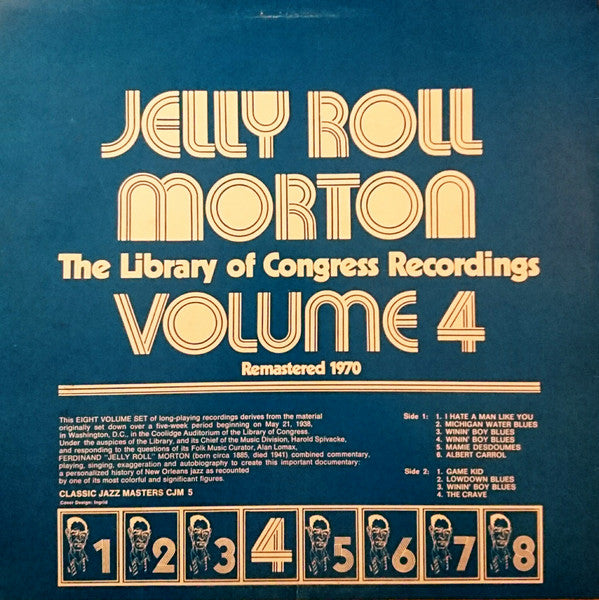 Jelly Roll Morton : The Library Of Congress Recordings Volume 4 (LP, RM)