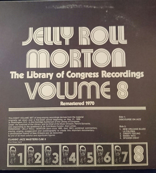 Jelly Roll Morton : The Library Of Congress Recordings Volume 8 (LP, RM)