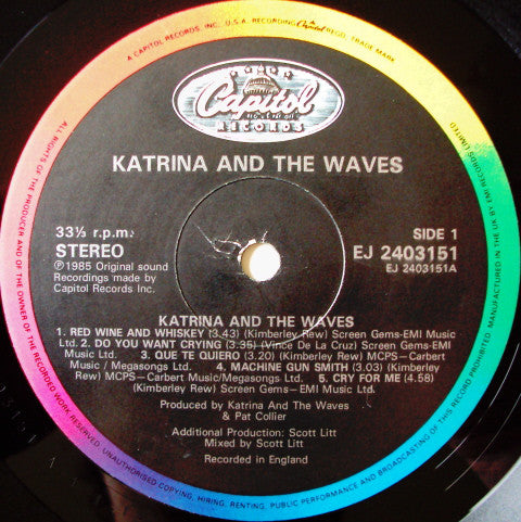 Katrina And The Waves : Katrina And The Waves (LP, Album)