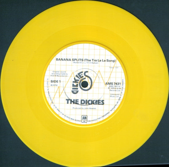 The Dickies : Banana Splits (7", Single, Yel)