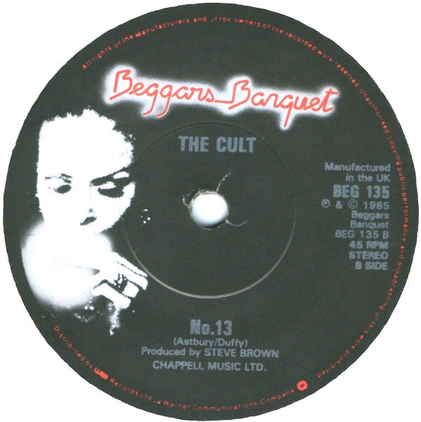 The Cult : She Sells Sanctuary (7", Single, Bla)