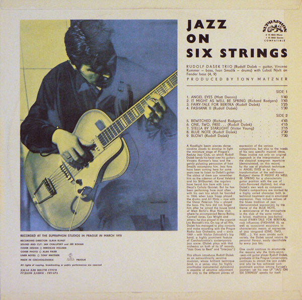 Rudolf Dašek : Jazz On Six Strings (LP, Album, RP)