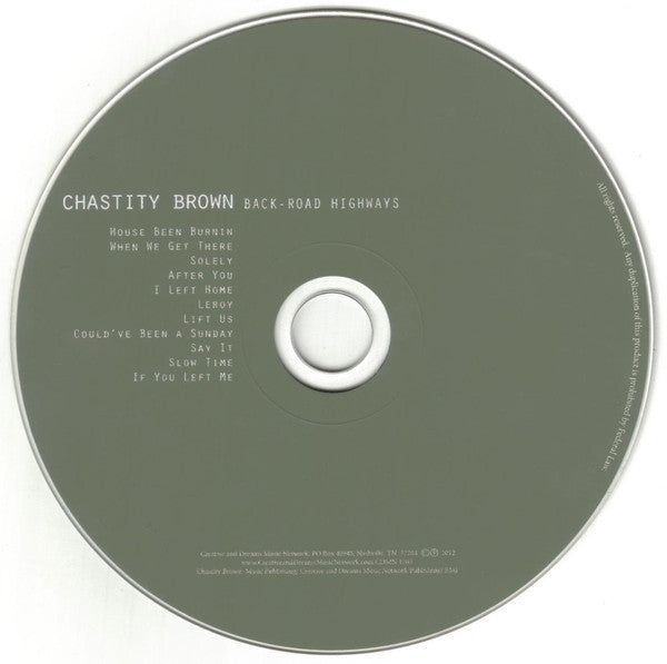 Chastity Brown (2) : Back-Road Highways (CD)