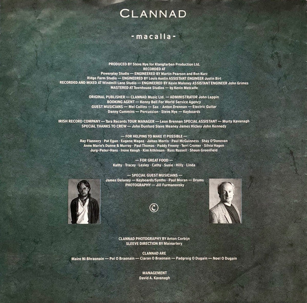 Clannad : Macalla (LP, Album)