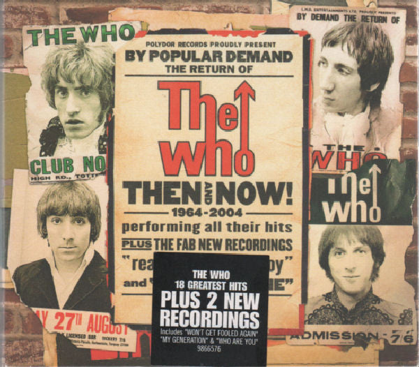 The Who : Then And Now (CD, Comp, Dig)