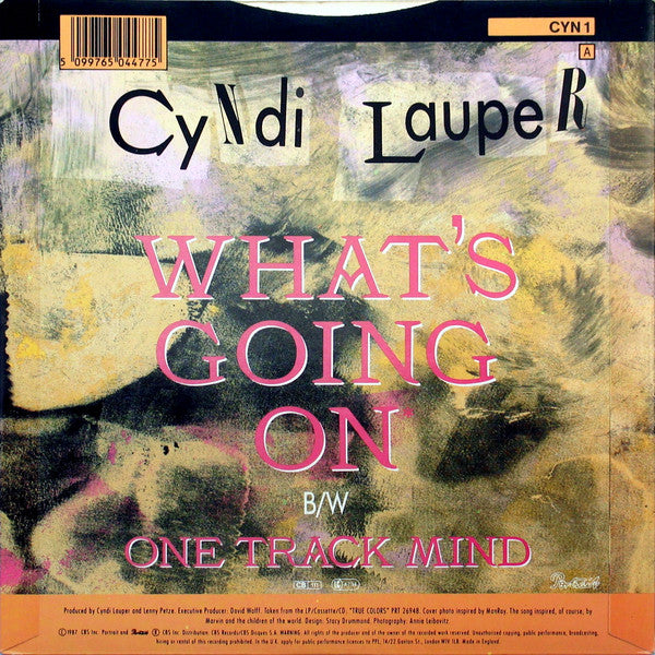 Cyndi Lauper : What's Going On (7", Single)