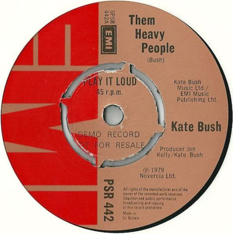 Kate Bush : Them Heavy People (7", Single, Promo, 4 P)
