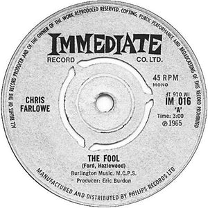 Chris Farlowe : The Fool (7", Single, Mono)