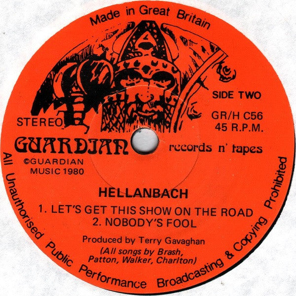 Hellanbach : Out To Get You E.P. (7", EP)