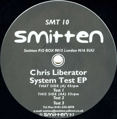 Chris Liberator : System Test EP (12", EP)