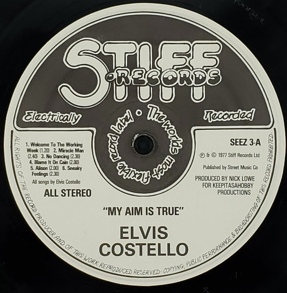 Elvis Costello : My Aim Is True (LP, Album, Pin)