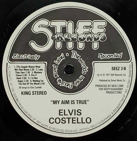 Elvis Costello : My Aim Is True (LP, Album, Pin)