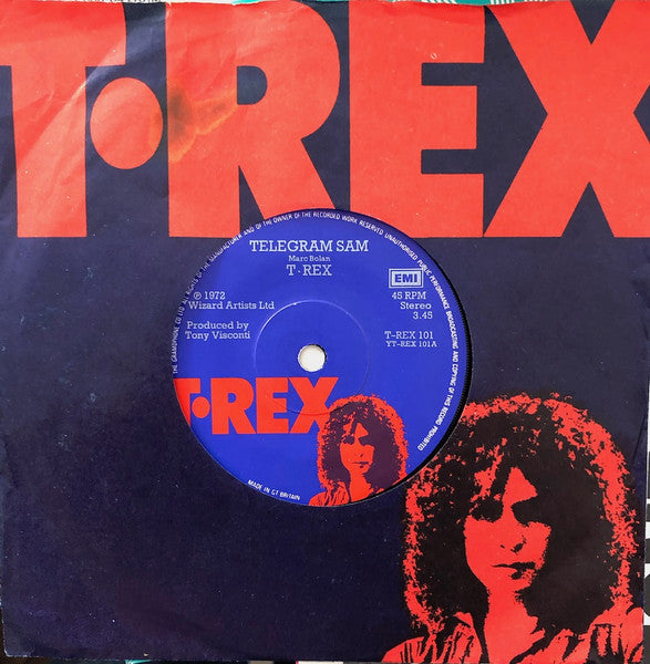 T•Rex* : Telegram Sam (7", Maxi, Sol)