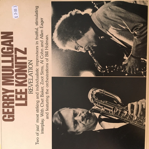 Gerry Mulligan, Lee Konitz : Revelation (2xLP, Comp, Mono, RE, Gat)