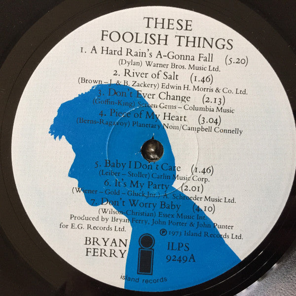 Bryan Ferry : These Foolish Things (LP, Album)