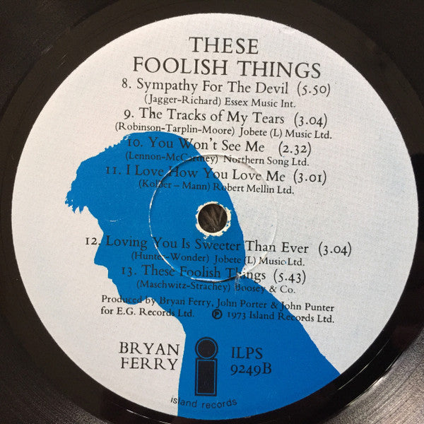 Bryan Ferry : These Foolish Things (LP, Album)