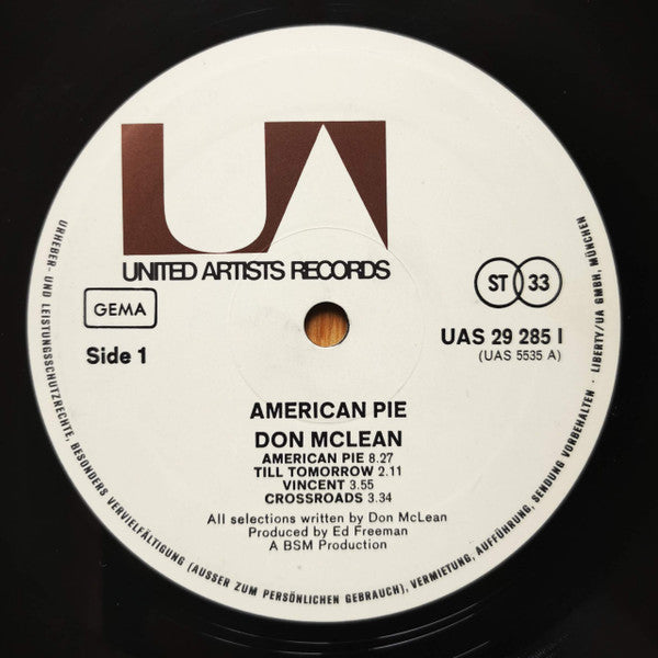 Don McLean : American Pie (LP, Album)