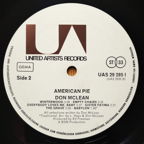 Don McLean : American Pie (LP, Album)