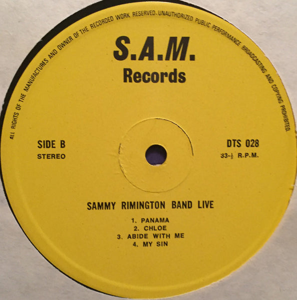 Sammy Rimington Band : Live - Session (LP, Album)