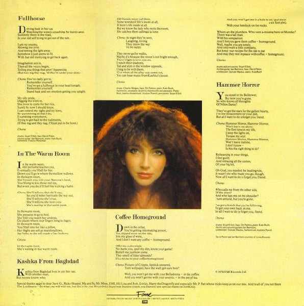 Kate Bush : Lionheart (LP, Album, RE, Che)