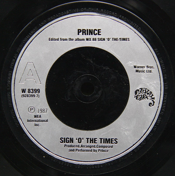 Prince : Sign "O" The Times (7", Single, Sil)