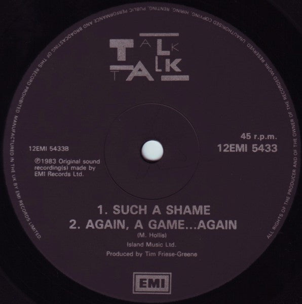 Talk Talk : Such A Shame (12", Single)