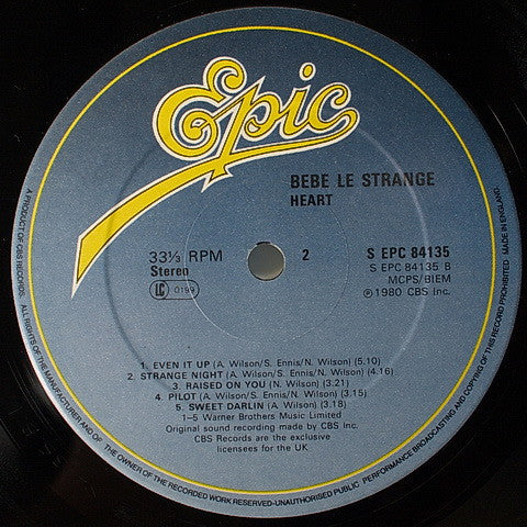 Heart : Bebe Le Strange (LP, Album)