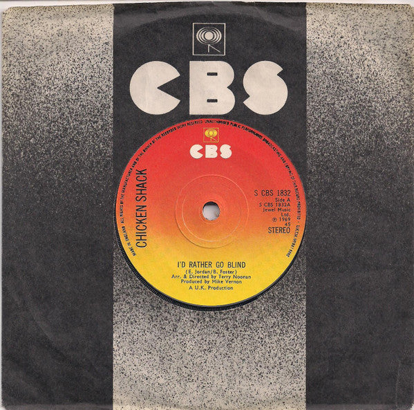 Chicken Shack : I'd Rather Go Blind (7", RE)